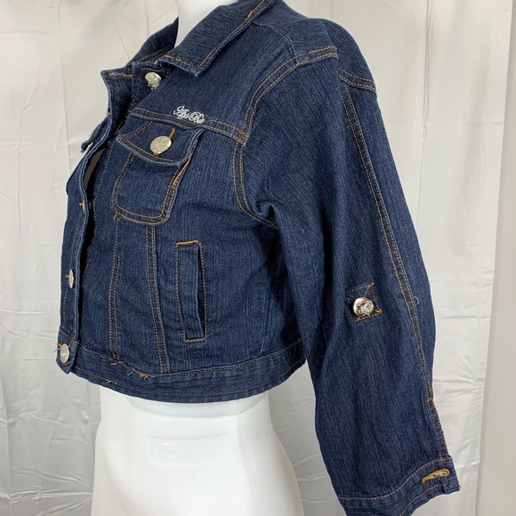 Apple Bottoms Vntg Cropped Jean Jacket 3/4 sleeves - Picture 3 of 7